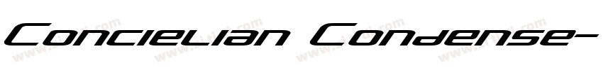 Concielian Condense字体转换